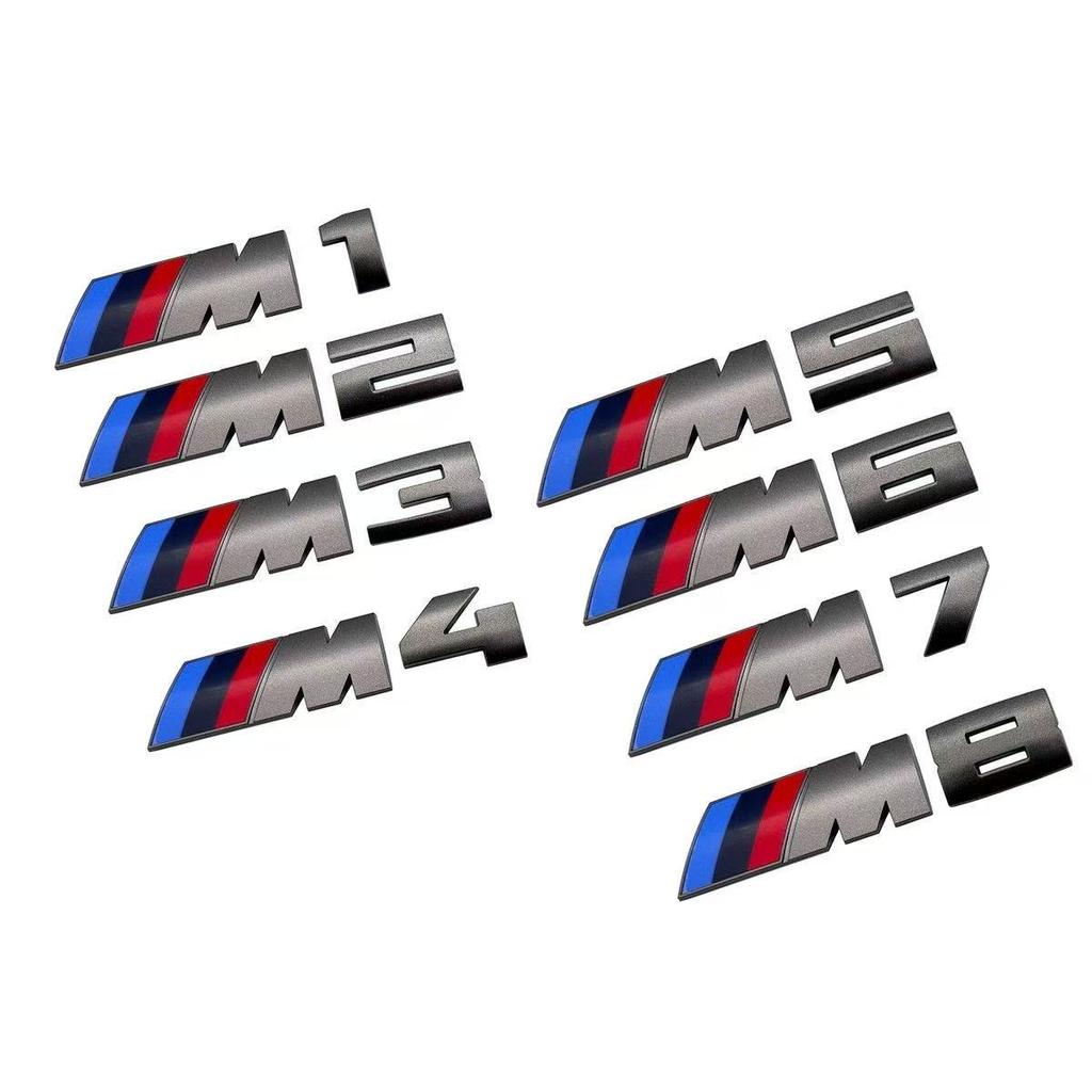 5,5 cm för M-logotyp ny grå ABS-dekal bakluckemärke för BMW M330i M340i M430i M440i M530i M540i M550i dekorationstillbehör.