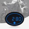 Motorcycle Clock LED Display Small Motorbike Digital Clock Voltage Gauge For Women Teens Cycling Enthusiasts Commuting Urban