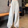Women's Quick-Dry White Ice Silk Wide-Leg Cargo Pants - Summer 2025 Mountaineering Style
