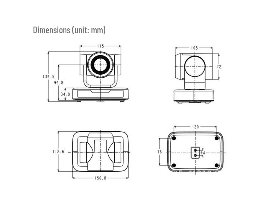 TCHD TC-680 V10 USB HD Video Conference Camera for Online Classes