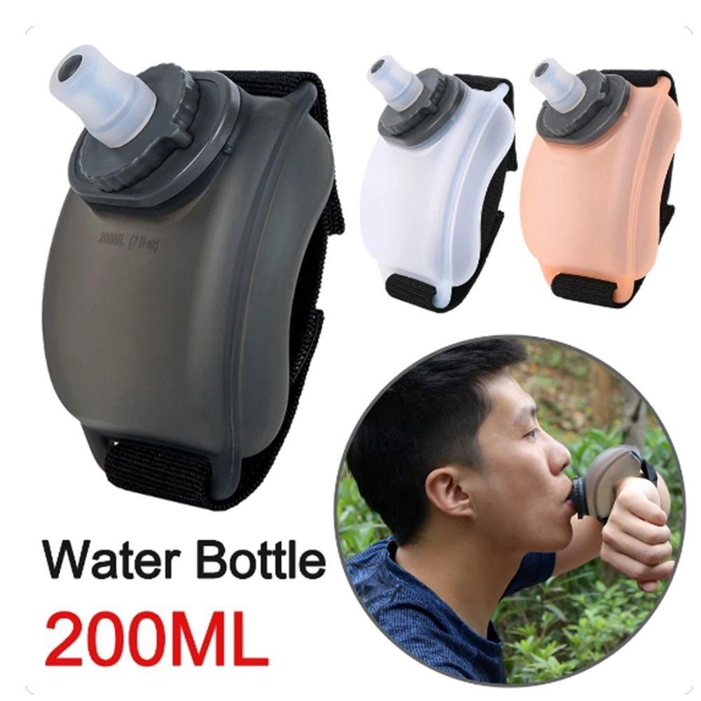 Soft Flask Wrist Water Bottle 200ML Wrist Storage Bag For Marathon Riding Fitness Climbing