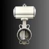304 Pneumatic Wafer Butterfly Valve D671X-10P, Rubber Soft Seal