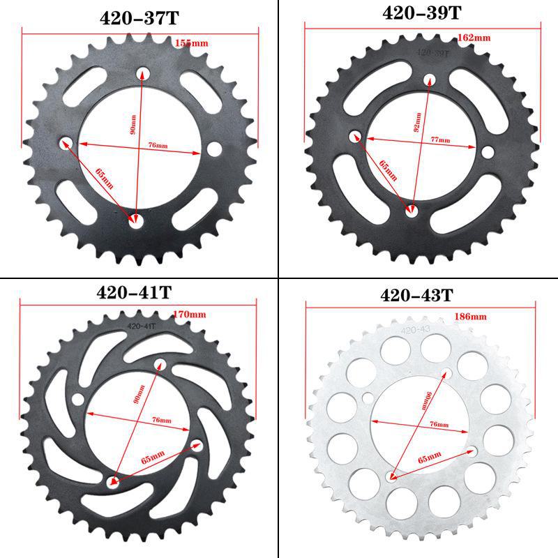 Xiaogaosai Off-Road Motorcycle Rear Sprocket In 420#, 428#, 48T, 37T, 41T Sizes