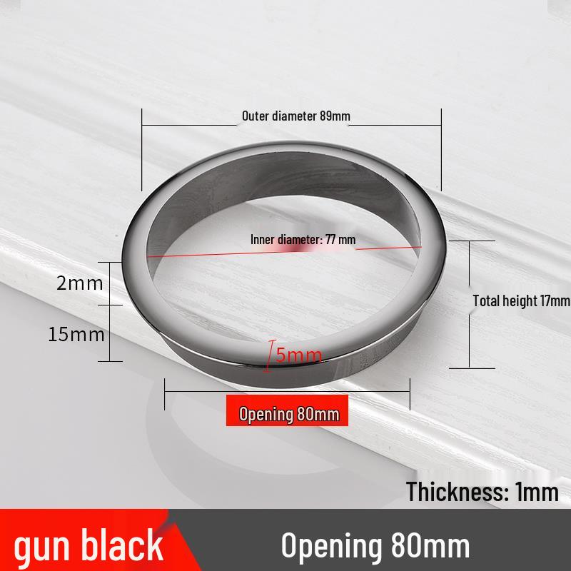 Cable Management Desk Grommet - Decorative Cover and Ring for Computer Furniture