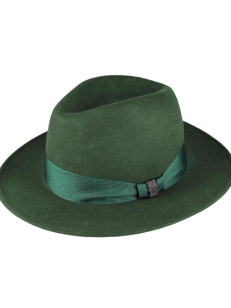 Kaliseumontapone Chelsea 7 Beads Beaded Fedora Hat