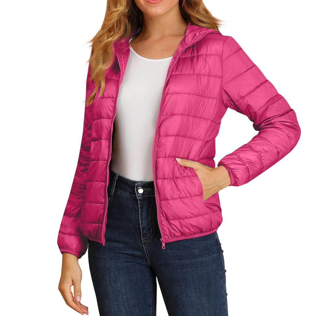 Winter Cotton-padded Women With Hooded Loose Light Down Jacket