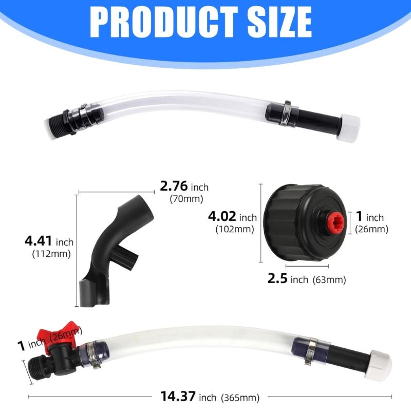 Spill Resistant ABS Fuel Filling Hose Set Smooth Flow Safe Design For VP Tanks And Motorcycles Dirt Bike Quick Refueling