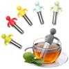 Stainless Steel & Silicone Human-Shaped Tea Strainer
