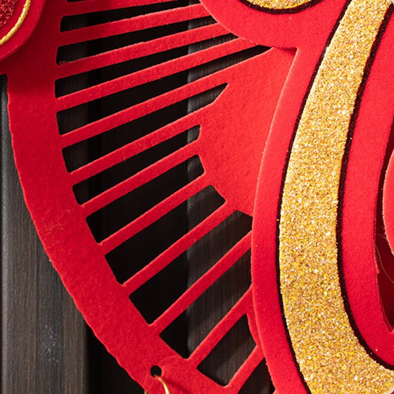 1PC Printed “Fu” Wall Decor Tassels 2026 NEW Vietnamese-Script Lunar New Year Character Pendant Hanging Ornament