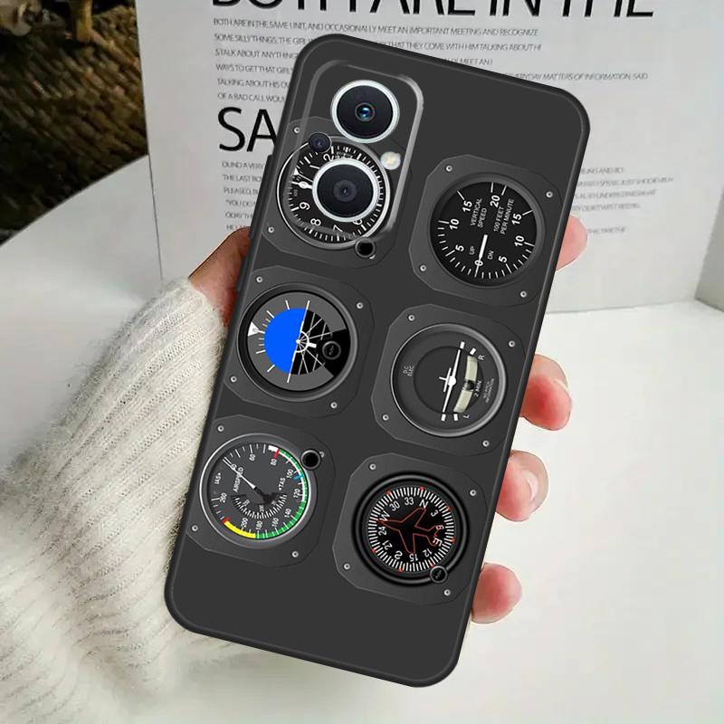 Flight Instruments Case For OPPO Reno 8T 4Z 5Z 8 10 11 Pro 4 5 6 7 Lite OPPO Find X6 Pro X3 X2 X5 Lite Cover