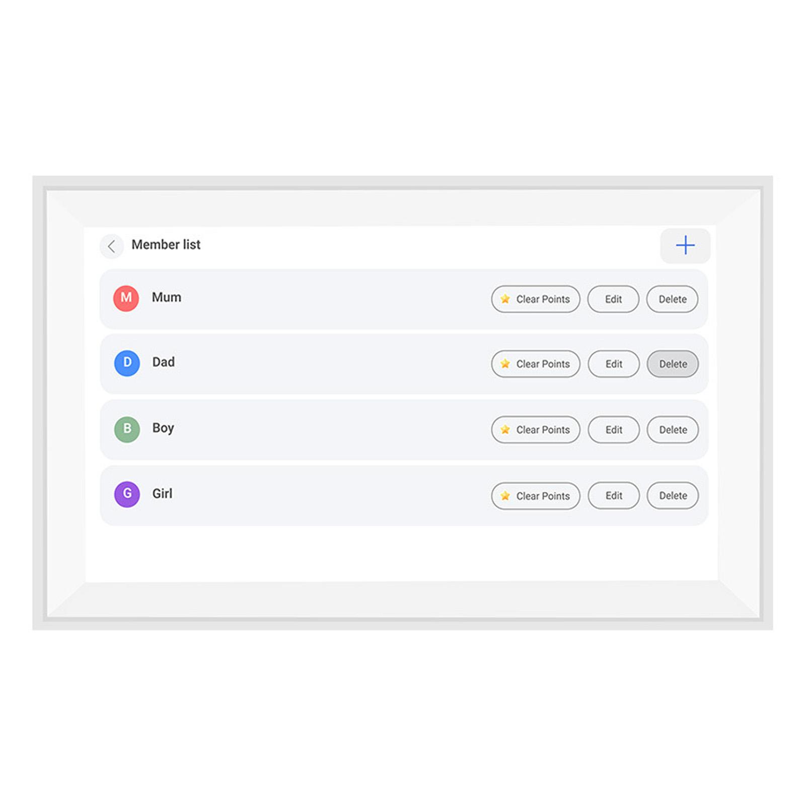 

Цифровой календарь Таблица дел 15,6 дюйма 1080P FHD Интерактивный сенсорный экран Настенное/настольное крепление Электронный Умный Семейный