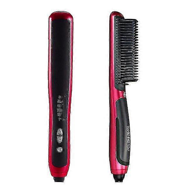 Hair Tools Quick Heating Beard Straightening Mini Men's Hair Brush Electric Comb
