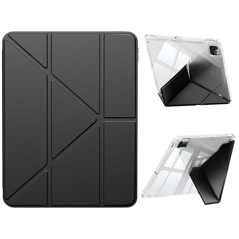 For IPad Protective Case, Y-Fold Air 11 Tablet Cover, Acrylic Deformable Pen Slot, Flip Cover With Sleep Function