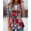 Halloween Women's T-Shirts Graphic Pumpkin Elegant Vintage Tees Long Sleeve T-shirts V-Neck Regular Tops Casual Pullover