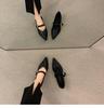 2025 New Autumn Women's Pointed Toe Mary Jane Shoes - Soft Leather, Versatile & Stylish