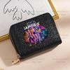Kpop Dämonenjäger Geldbörse Damen Pailletten Glitzernde Münzbörse Modische Kleine Clutch Kartenhalter für Damen