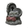 Outdoor Pet Memorial Marker for Small Animals with Solar Light