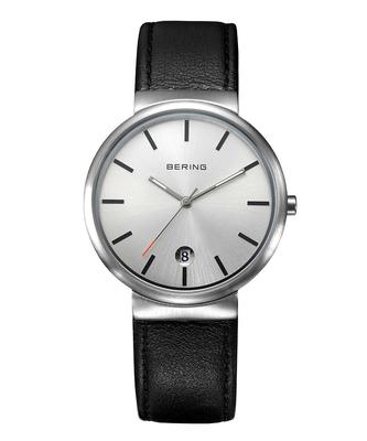 Bering Classic Skandinavisk Syet Kalveskindsur til Mænd og Kvinder, 11035-400-J [Officiel Import]