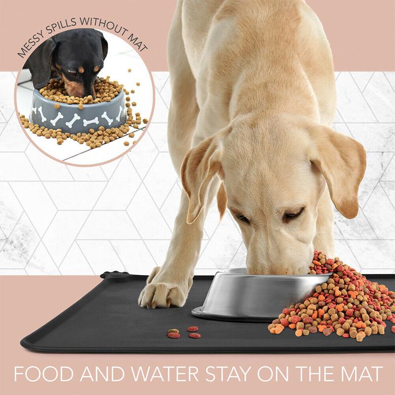 Pet Feeding Silicone Mat Non Slip Puppy Food Placemat Waterproof Car Pet Dog Pad