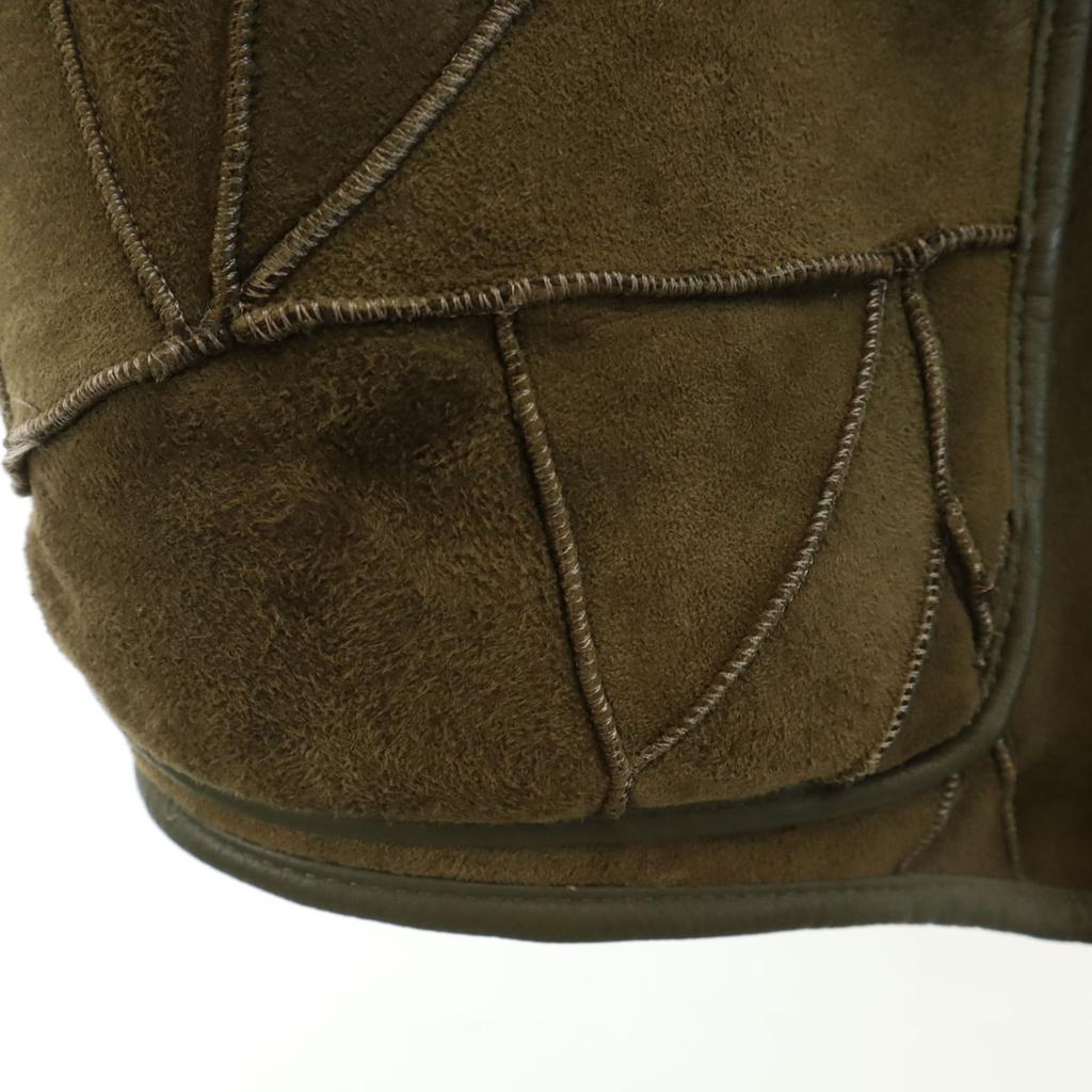 HAI SPORTING GEAR 80s vintage patchwork Mouton jacket M Isseimi Sunburn Men's Used