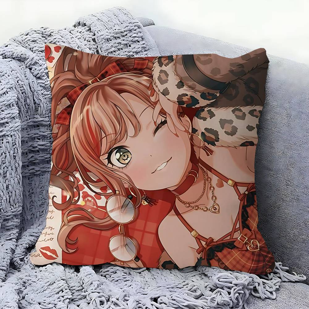 

Anime L-Lisa Imai Cushion Cover Pillow Cover Decor Pillowcase Printed Cushion Case For Couch 16x16Inch