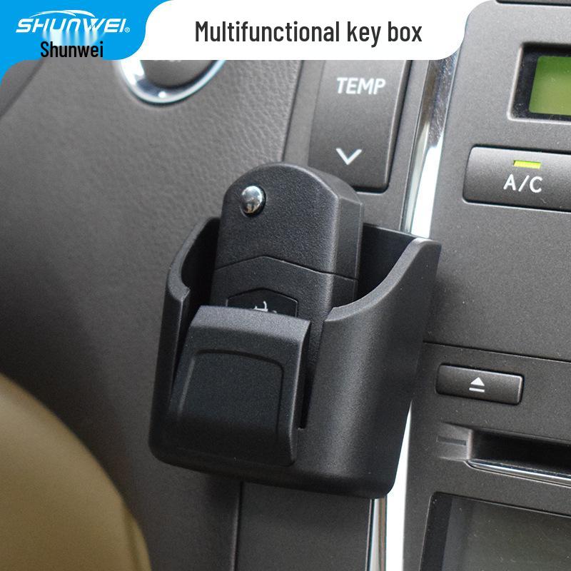 

Car Remote Control & Key Organizer: Multifunctional Center Console Storage Box & Card Holder