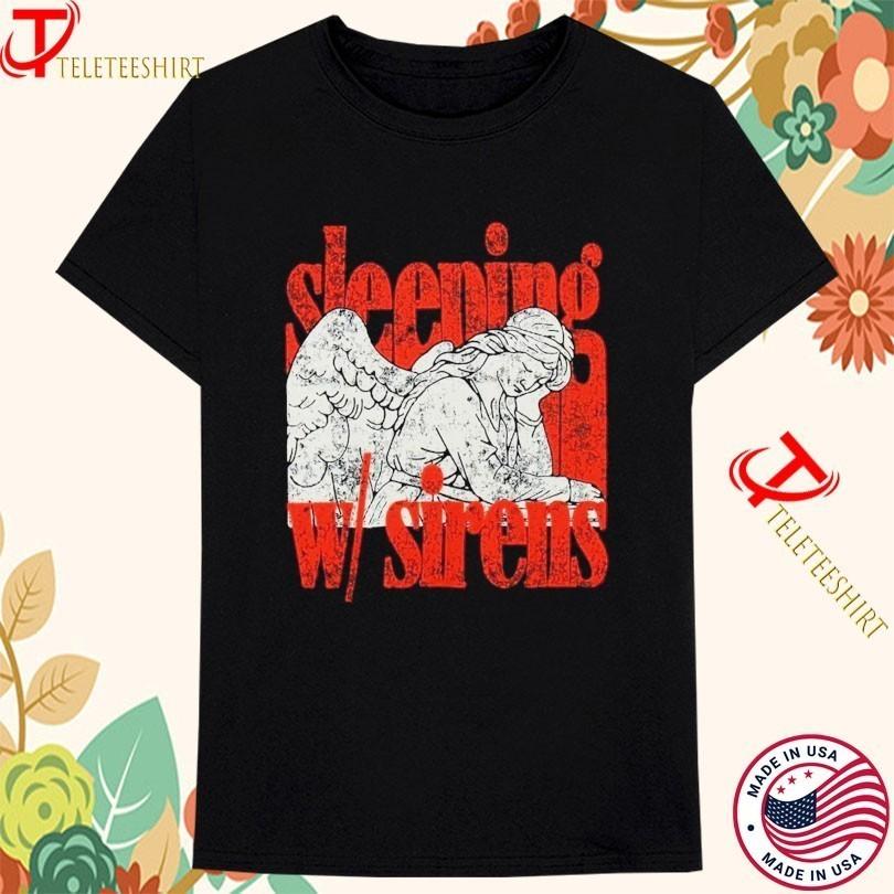 Sleeping With Sirens Crying Angel  Black Cotton Shirt S5XL AD802 Unisex T-Shirt XXXXL