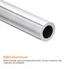 uxcell 6063 Aluminium Rundrohr Rohr für DIY Industrielle Projekte, Außendurchmesser 0,5