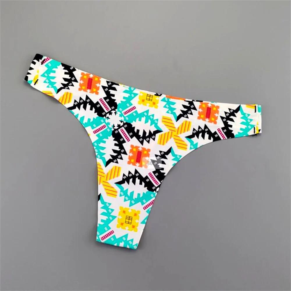 3 Pcs Leopard G String Womens Printed Thongs Ice Silk Seamless One Piece Ladies Sexy G-string Underwear Plus Size