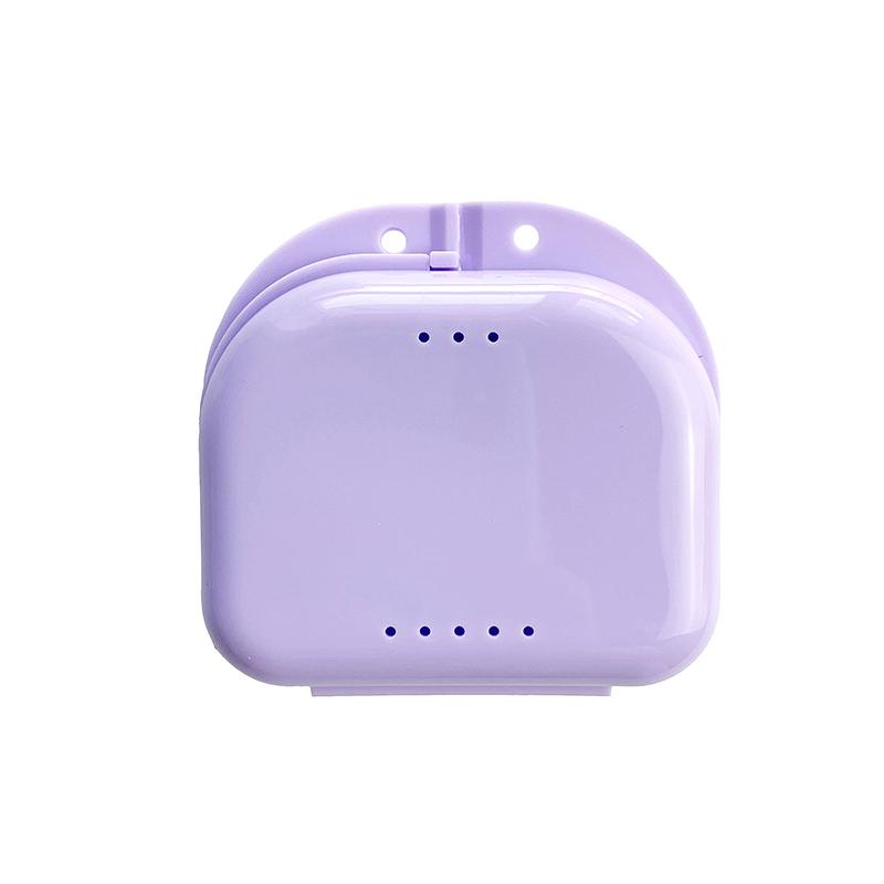 Tooth Retainer Small Hole Tooth Box Braces Container Mouthguard Guard Denture Storage Case Clean Organizer Case
