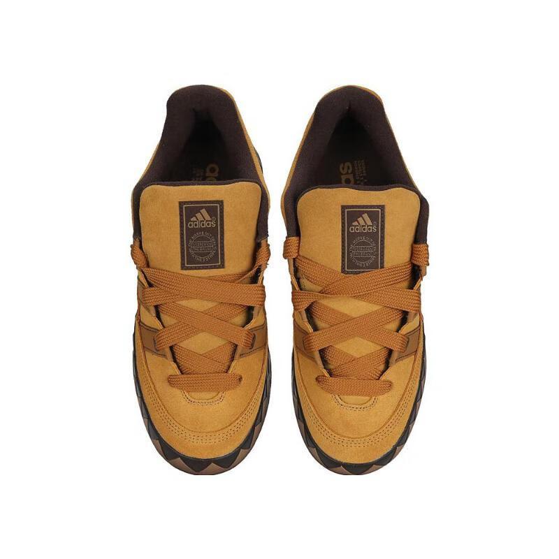 Adidas Adimatic Comfortable Versatile Non-Slip Durable Low-Top Skate Shoes Unisex Skate Shoes Brown JR8035