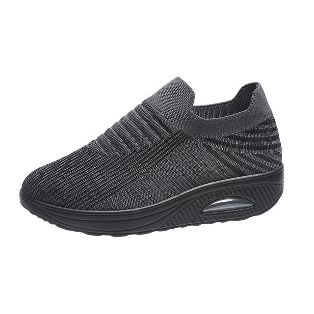 Neue Frauen Dame Woven Stricken Stoff Atmungsaktiv Casual Sport Schuhe Frau Weibliche Rennen Gehen Turnschuhe Schuhe