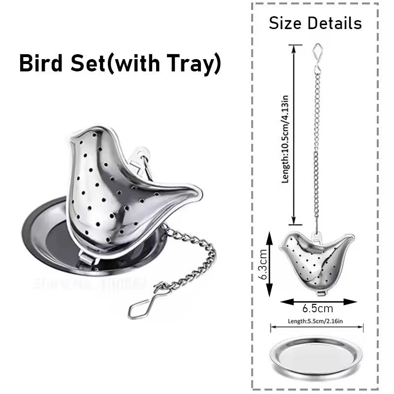 

Creative Stainless Steel Tea Infuser Teapot Tray Spice Tea Strainer Herbal Filter Teaware Accessories Kitchen Tools