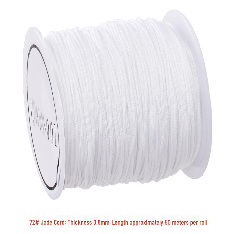 

Нефритовая нить №. 72 Красный плетеный шнур для браслетов и ожерелий - Материал для плетения своими руками No. 72 Jade Thread