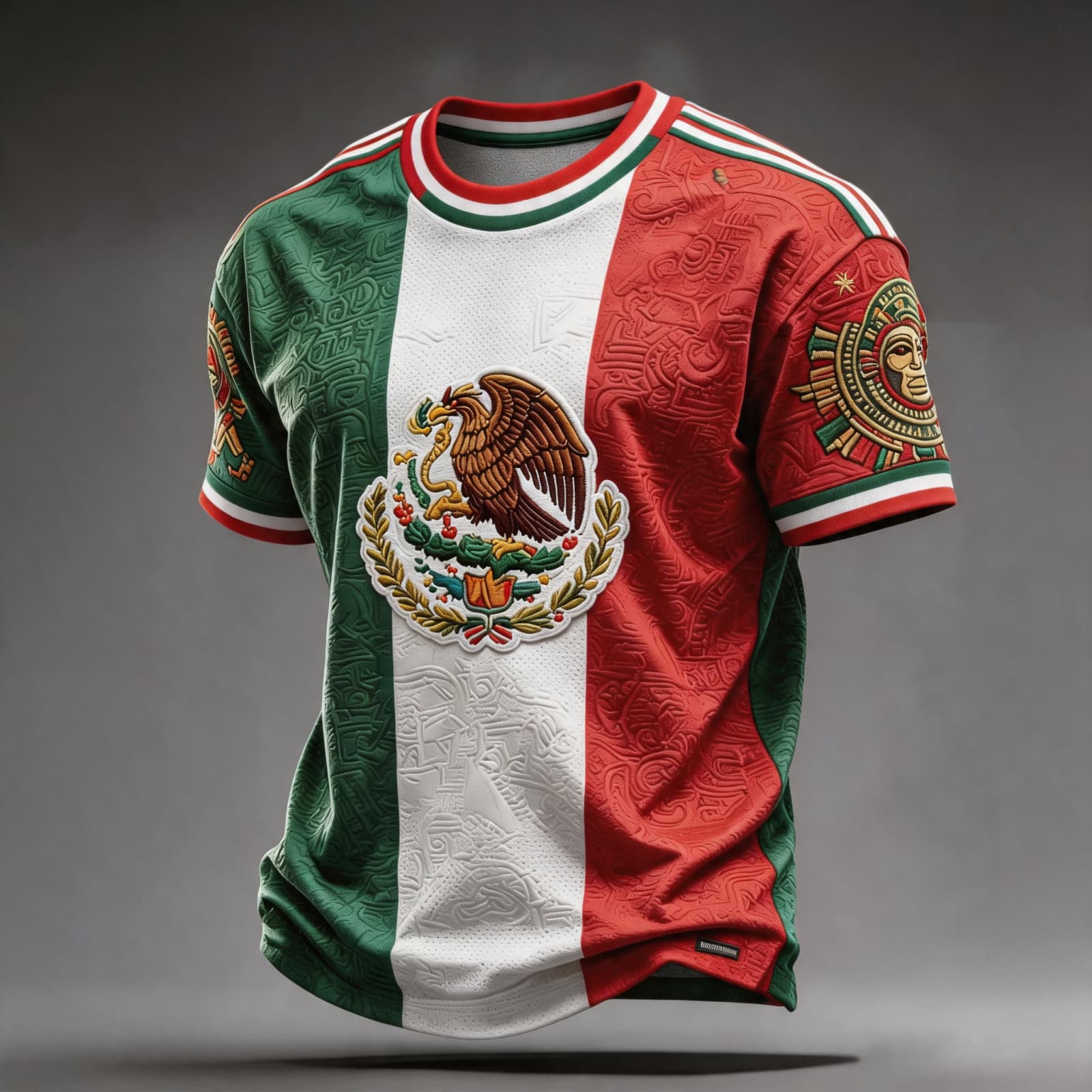 Men s Mexico Soccer Fan Short Sleeve Casual Football T-Shirt XL
