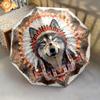 1 PC Automatic Folding Umbrella - Wolf Pattern, Portable & Foldable Design with 8 Ribs, Christmas Birthday Gifts