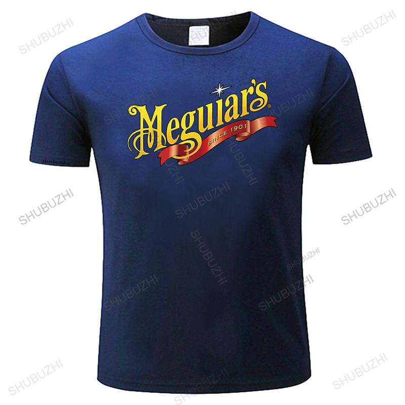 Mode Freizeit T-Shirts Meguiars Automobil Auto LKW Autoteile Cooler Used-Look Marken-T-Shirt Sweas Rundhals Maßgeschneidert