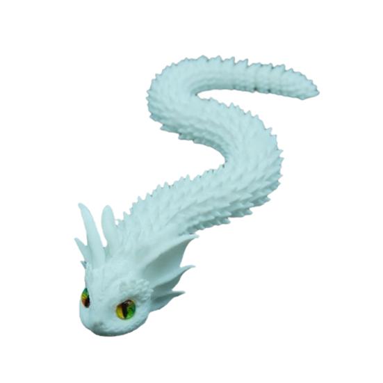 

Фигурка Дракона-Змеи, напечатанная на 3D-принтере, с подвижными суставами, мини-фигурка змеи, шарнирная модель животного, игрушка, украшение для дома, офиса, книжной полки, рабочего стола 20cm