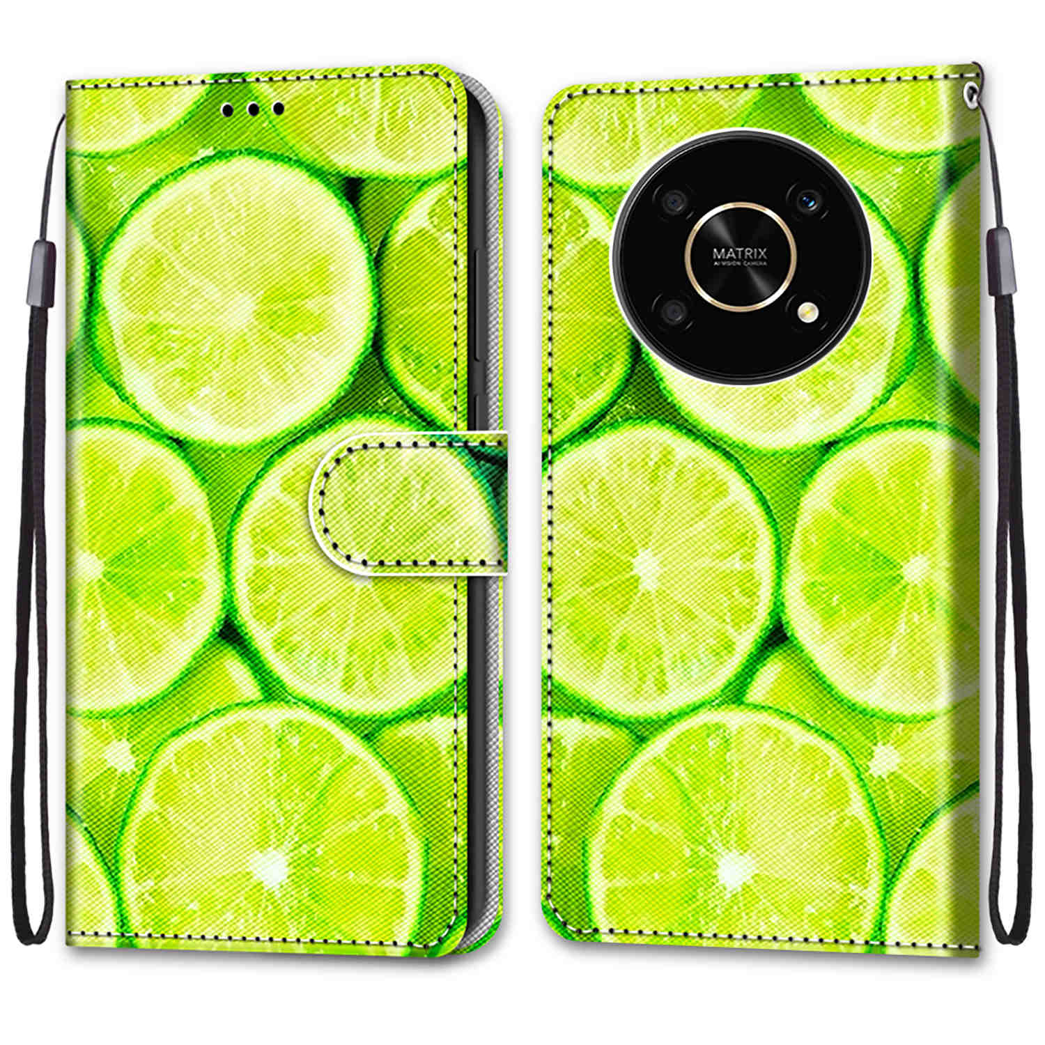 

Роскошный окрашенный кожаный чехол-книжка, защитный чехол для Honor 90/Honor X6B X7B X50 X8A X9A X6A X7A X9B/Magic6 Lite/Honor 200 Lite/Magic4 Honor X8/Honor X30i