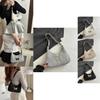 Chic And Stylish Women's Butterfly Underarm Bag In Black White Khaki And Silver Colors