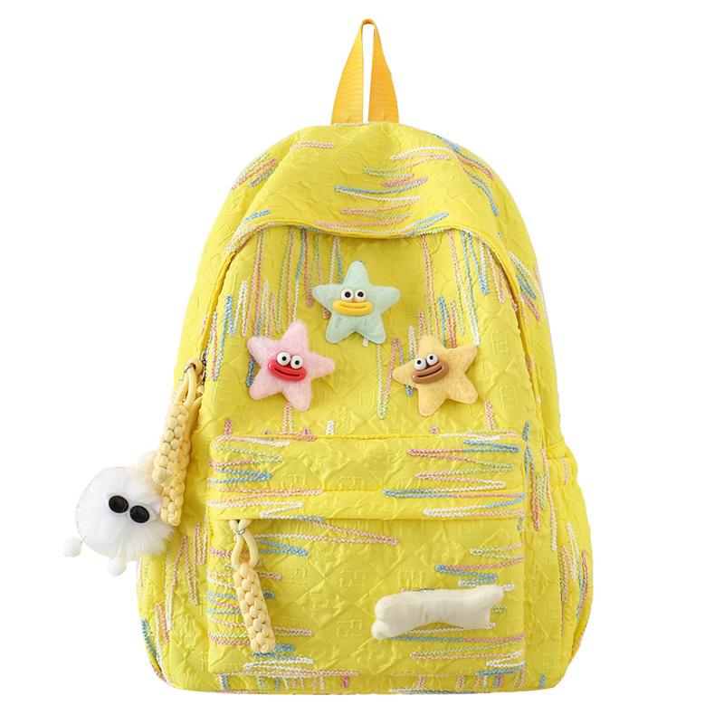 Schoolbag new high-value Japanese schoolbag college student ins cute large-capacity soft girl girl backpack versatile backpack