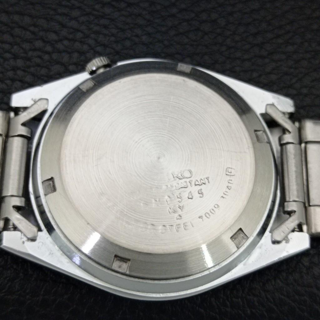 JAPAN VINTAGE REFURBISHED SEIKO 5 AUTOMATIC 7009A MENS RED DIAL WATCH a446202-1