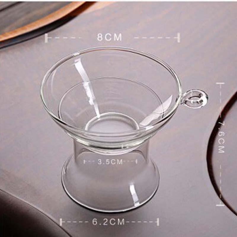 Square Glass Teapot Set with Stainless Steel Filter - Kung Fu Style Tea Dispenser and Fairness Cup for Household Use.