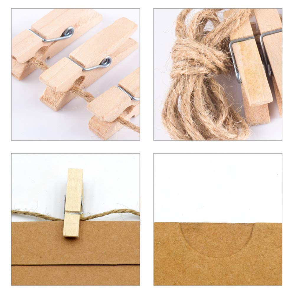 Samcos Photo Frame Photo Wall Paper Photo Picture Display Perfect for Home Set of Clips Included Set, Decoration, Hanging, Frame, Frame, Picture,