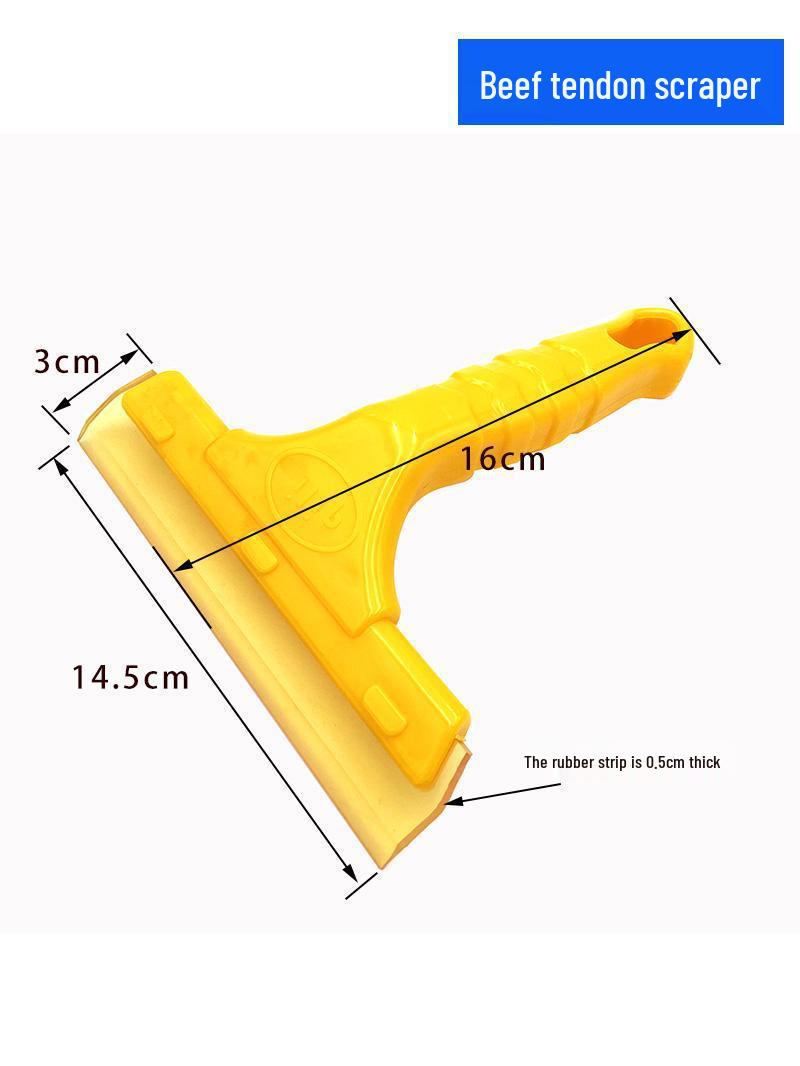 Silicone Squeegee Kit for Car Tinting & Glass Stickers Transparent Tendon Silicone Bar x1 (No Handle)