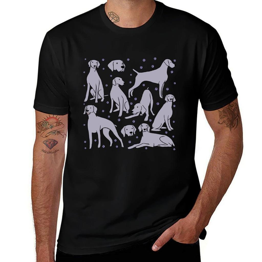 weimaraner Illustration pattern TShirt Lightweight Sport Basic TShirt