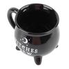 Witches Cauldron Mug 300ml Sealed Witchy Black Cauldron Mug for Halloween Decor Tabletop Decoration Witchy Black Cauldron Mug