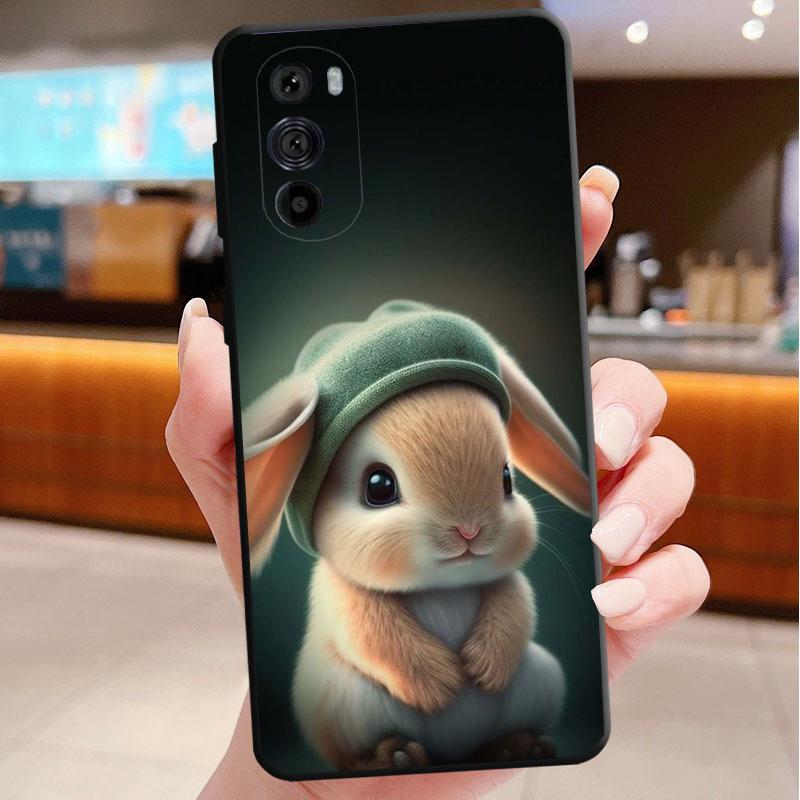 Rabbit Animal Phone Case For Motorola Edge 60 50 40 Pro 60 50 40 30 Ultra Neo Fusion Moto G Play G Stylus G Carcasas