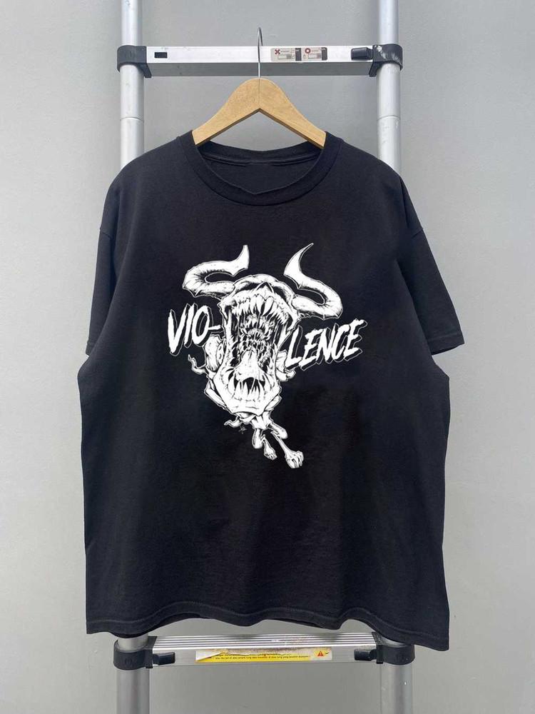 Vtg Oppressing The Masses Vio-lence Band Black S-5XL Shirt FF204 Unisex T-Shirt S