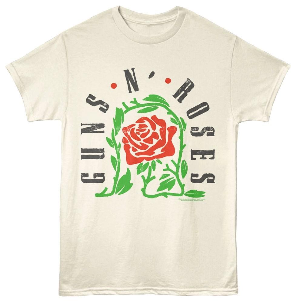 Guns N Roses Thorned Rose Men T Shirt S